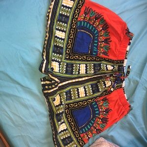 Dashiki shorts